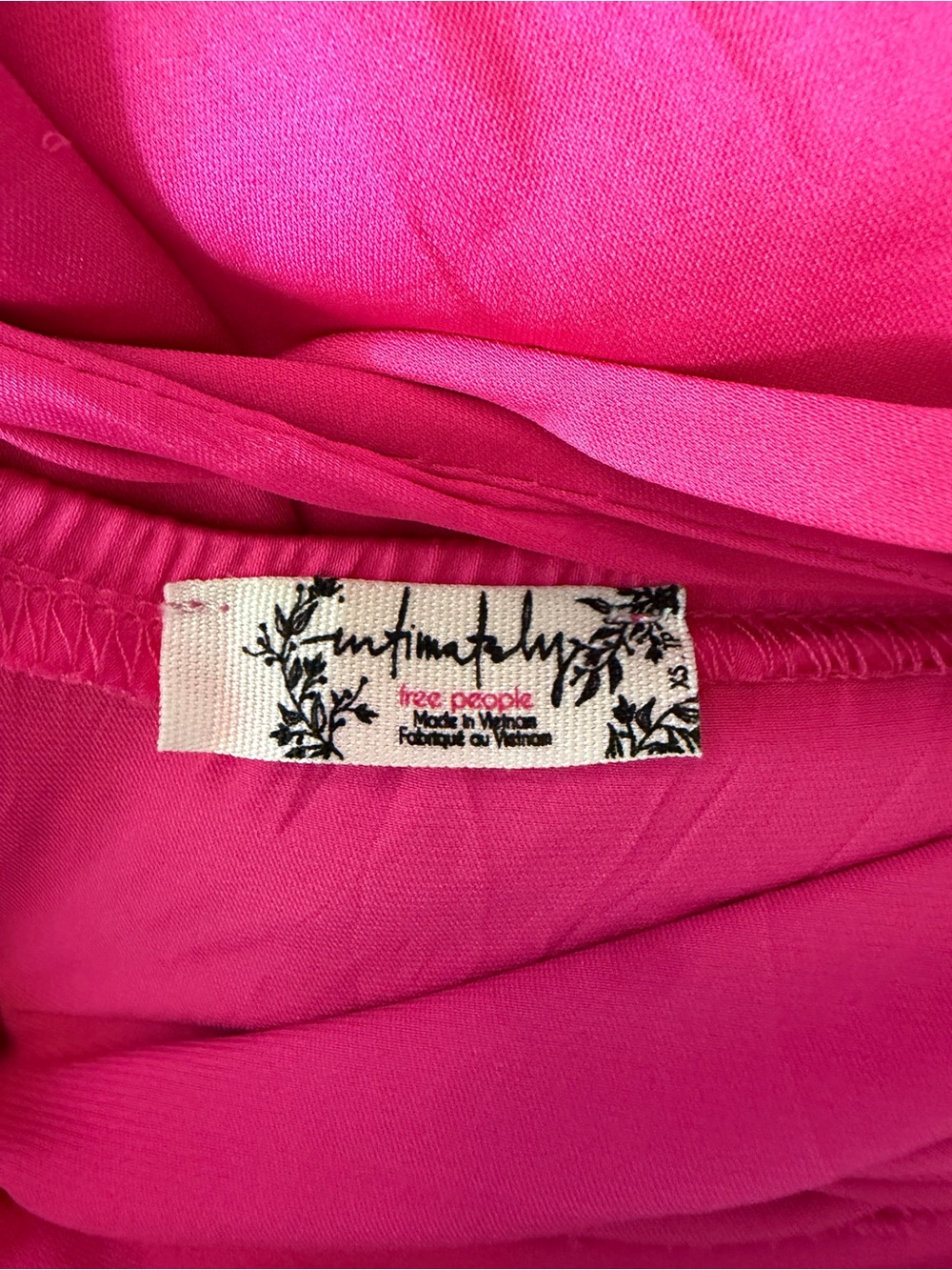 Intimately Free People Pink Drape Neck Backless Slip Mini Dress Size XS - Picture 5 of 5